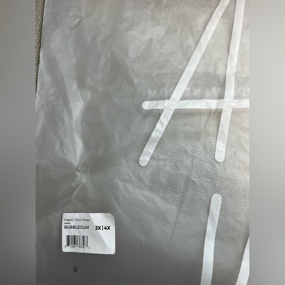 Alexander Jane Chic Pink Apron Dress with Pockets Sz 3x/4x - Picture 7 of 7